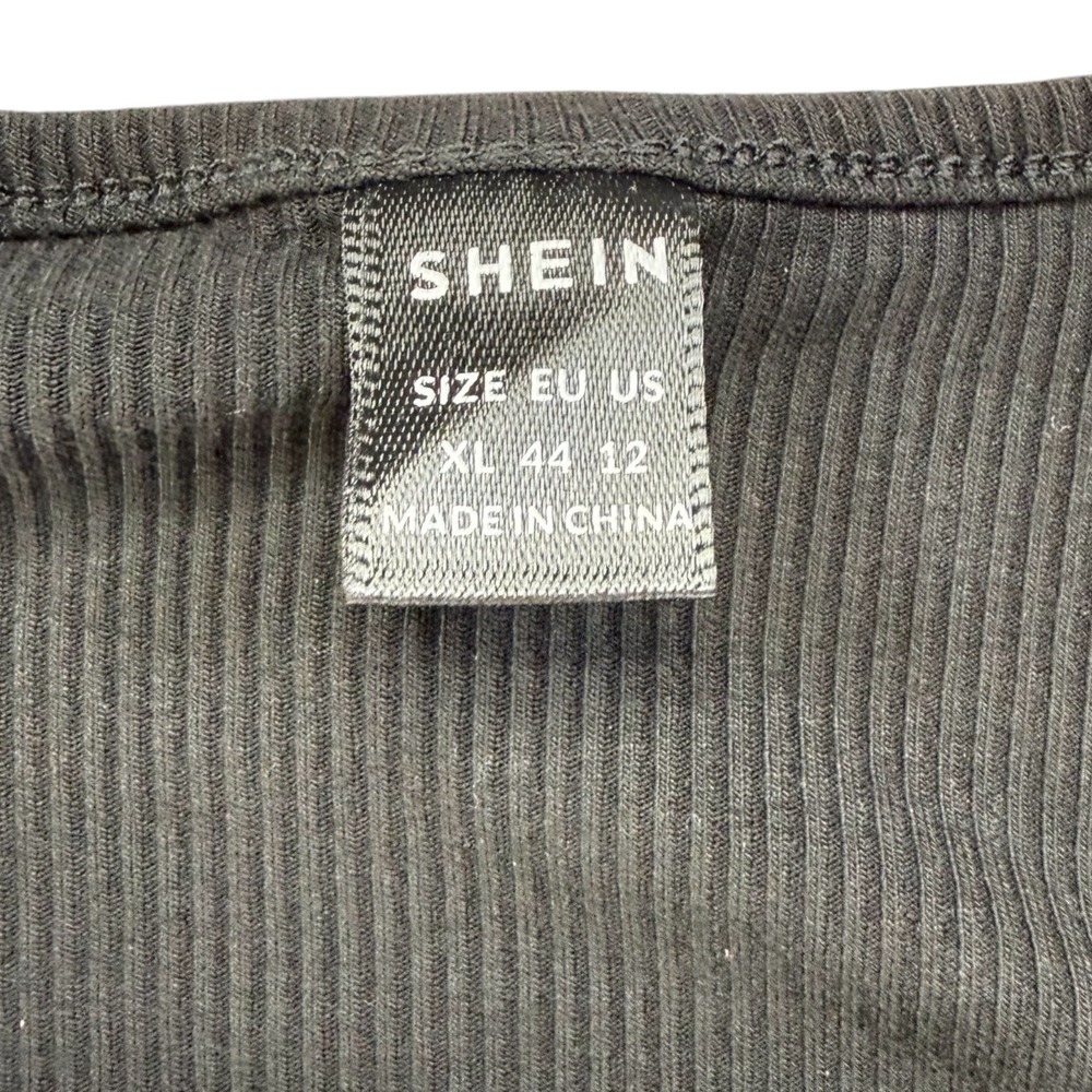 SHEIN Maternity Nursing Ruched Bodycon Dress XL LBD Chic Summer Date Night - Picture 7 of 7